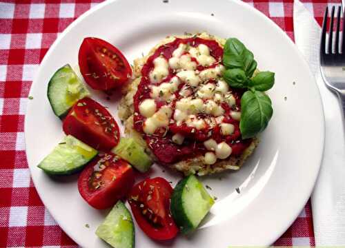 Mini-pizza de riz facile et légère