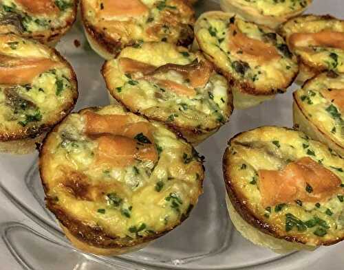 Mini Quiche Champignons Saumon