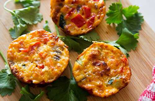 Mini Quiches Sans Pâte aux Légumes