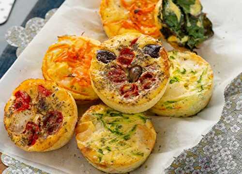 Mini Quiches Sans Pâte aux Légumes