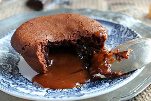 Moelleux chocolat au cœur de caramel au beurre salé avec Thermomix