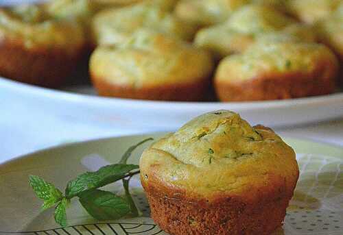 Muffins au chèvre frais et à la menthe au Thermomix