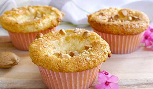 Muffins aux amandes et chocolat blanc au Thermomix