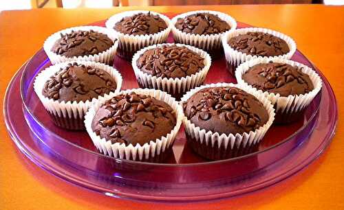 Muffins double chocolat avec Thermomix - Plat et Recette