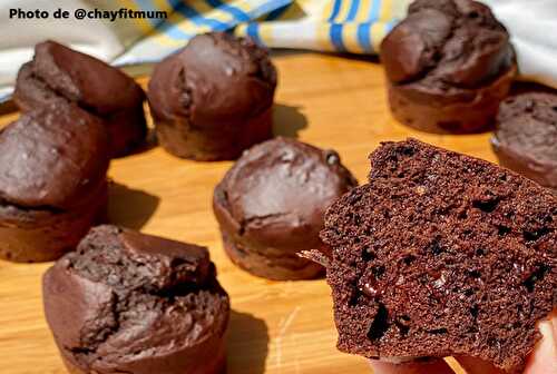 Muffins Légers au Chocolat et Compote de Pommes