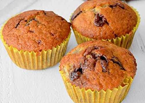 Muffins Légers aux Bananes et Chocolat