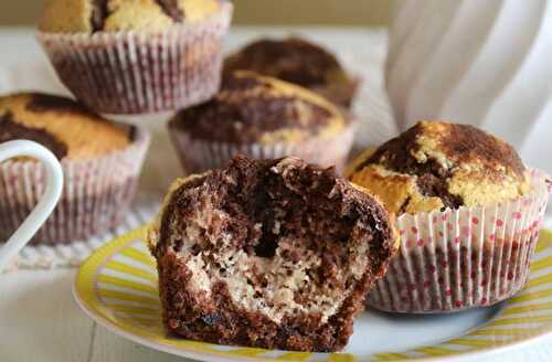 Muffins marbrés sans gluten au Thermomix - Plat et Recette