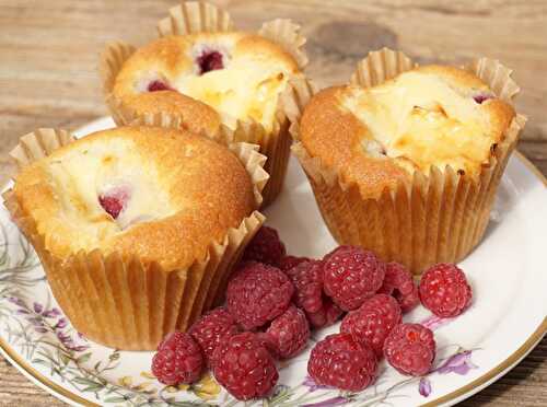 Muffins Moelleux aux framboises