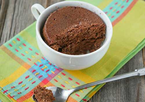 Mug cake chocolat léger