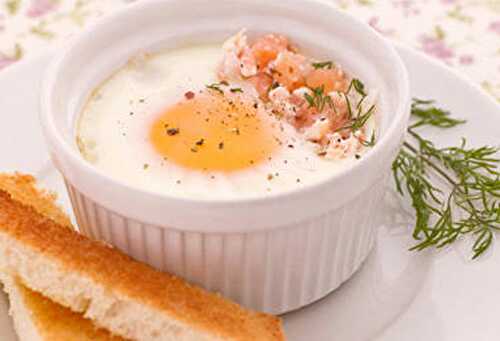 Oeuf Cocotte au Saumon et au Boursin