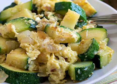 Œufs Brouillés aux Courgettes