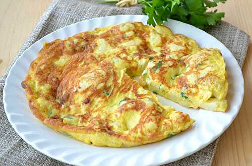 Omelette au chou fleur légère