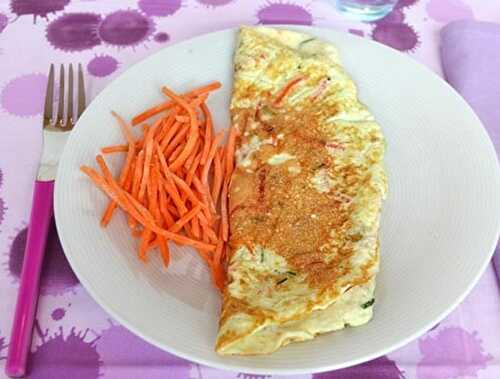Omelette aux blancs d'oeufs et carottes - Plat et Recette