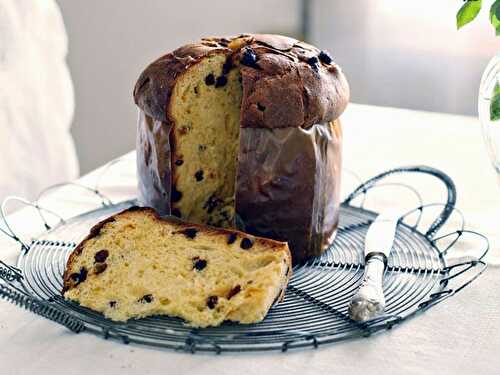 Panettone aux raisins secs et pépites de chocolat avec Thermomix