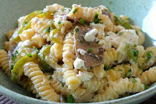 Pâtes aux Courgettes / Champignons et Ricotta