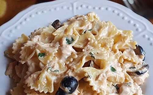 Pâtes aux Thon et aux Fromage Blanc