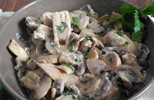 Poêlée de Champignons à la Crème