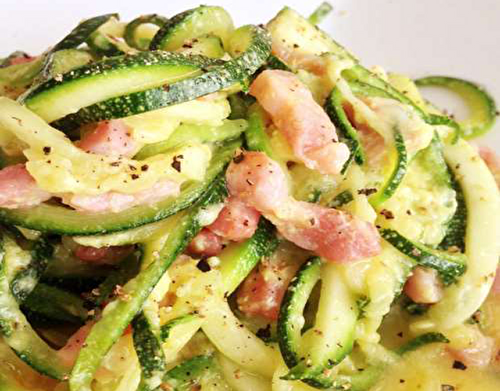 Poêlée de Courgettes à la Carbonara