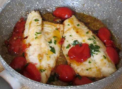 Poêlée de Poisson et Tomates Cerises