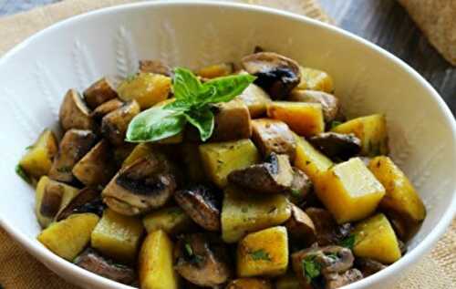 Poêlée Légère de Pommes de Terre aux Champignons