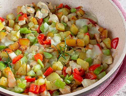 Poêlée Mijotée de Poulet aux Légumes