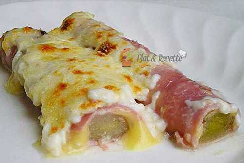 Poireaux au Jambon Gratinées