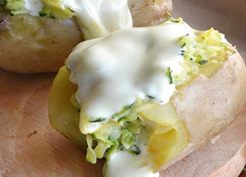 Pommes de Terre Farcies aux Courgettes et au Jambon