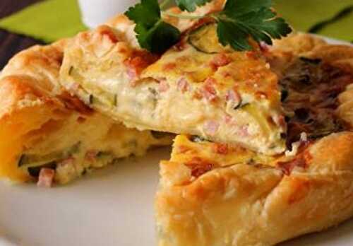 Quiche aux Courgettes / Jambon et Gorgonzola