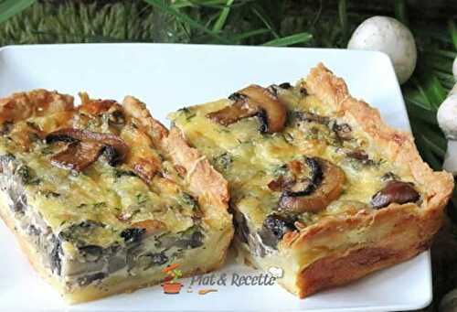 Quiche Légère aux Champignons et Emmental