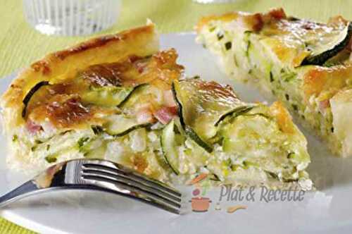 Quiche Légère aux Courgettes et Bacons