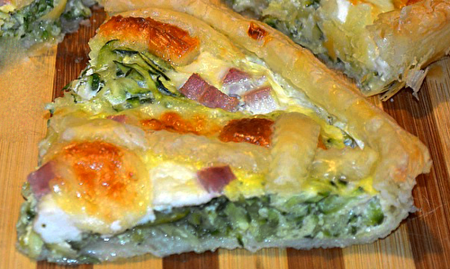 Quiche Légère aux Courgettes Jambon et Skyr