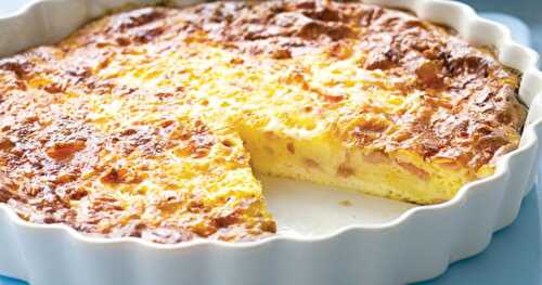 Quiche lorraine sans pâte légère