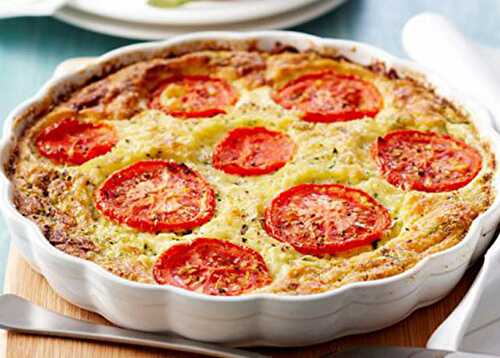 Quiche Sans Pâte au Thon et aux Tomates