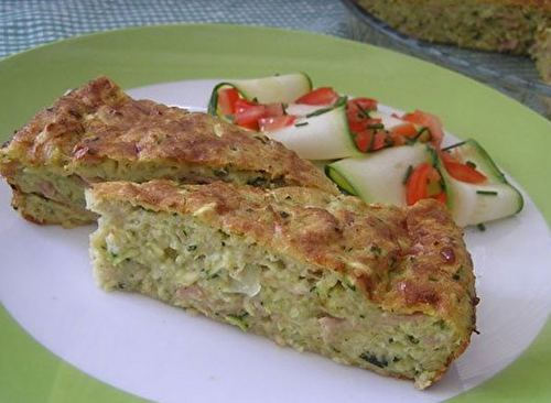 Quiche Sans Pâte aux Courgettes