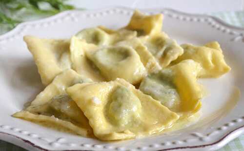 Raviolis à la ricotta et aux épinards