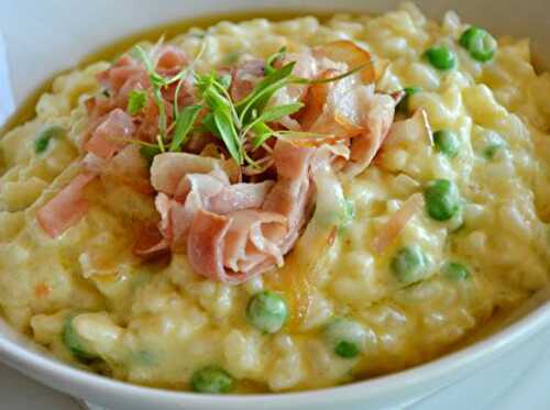 Risotto au Jambon et Petit Pois