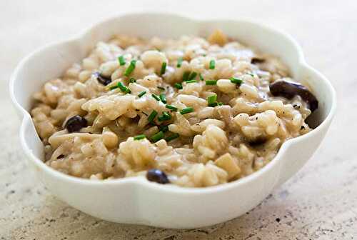 Risotto aux champignons avec Cookéo