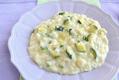 Risotto aux courgettes et fromage