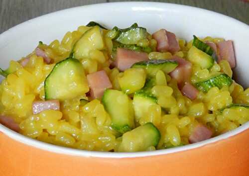 Risotto aux Courgettes / Jambon et Curry