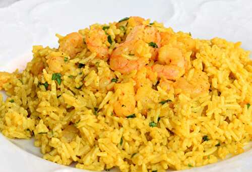 Risotto aux Crevettes et au Curry