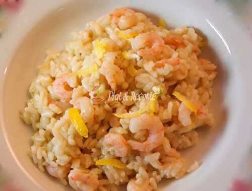 Risotto aux Crevettes et Citron