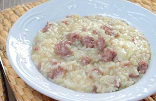 Risotto aux saucisses avec Thermomix