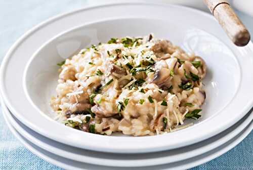 Risotto crémeux aux champignons avec Thermomix