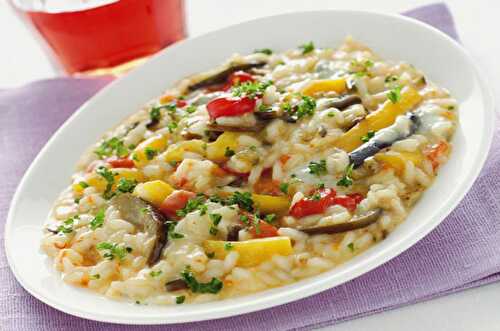 Risotto méditerranéen aux légumes léger