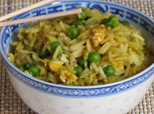 Riz au Curry et aux Petits Pois