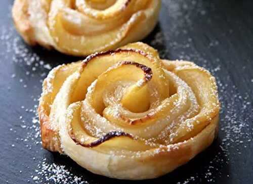 Roses de Pommes Feuilletées Légères