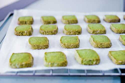 Sablés au thé matcha avec thermomix