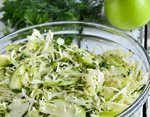 Salade de Détox de Chou et de Concombre