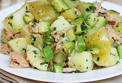 Salade de Pomme de Terre aux Courgettes et au Thon