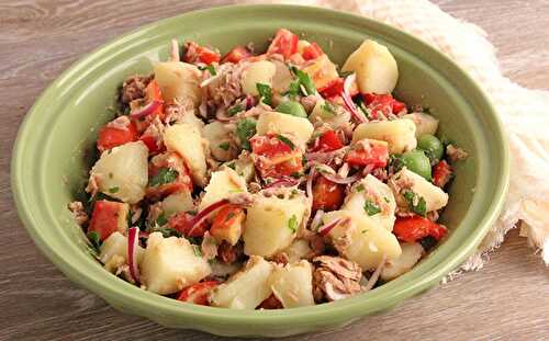 Salade de pommes de terre au thon